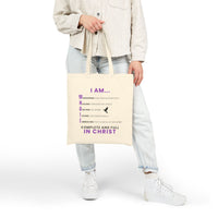 I AM WHOLE... Cotton Canvas Tote Bag