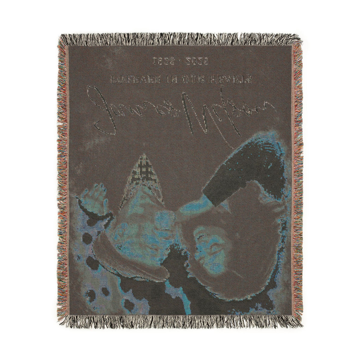 Personalized Memorial Woven Blanket — "Forever in Our Hearts" Custom Name & Years