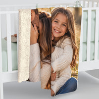 Personalized Family Photo Sherpa Blanket