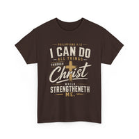 I Can Do All Things Through Christ T‑Shirt — Philippians 4:13 Christian Tee