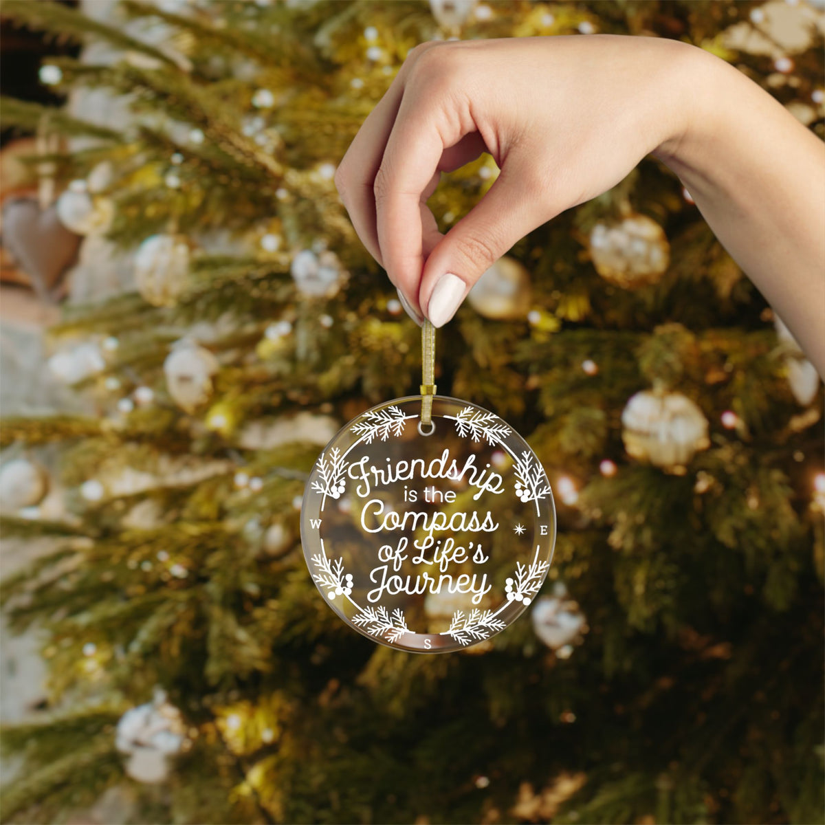 Best Friendship Glass Ornaments, Gift For Christmas