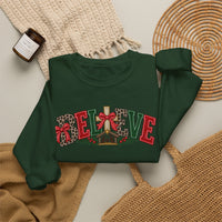 Believe Christmas Floral Crewneck Sweatshirt
