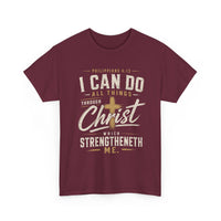 I Can Do All Things Through Christ T‑Shirt — Philippians 4:13 Christian Tee