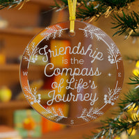 Best Friendship Glass Ornaments, Gift For Christmas