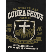 Be Strong and Courageous Cross Unisex T‑Shirt
