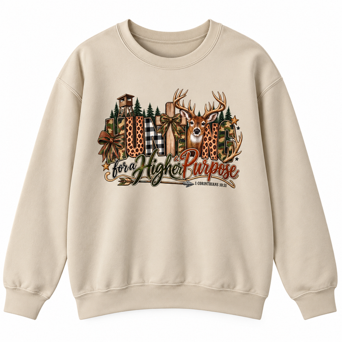 Hunting for a Higher Purpose Crewneck Sweatshirt