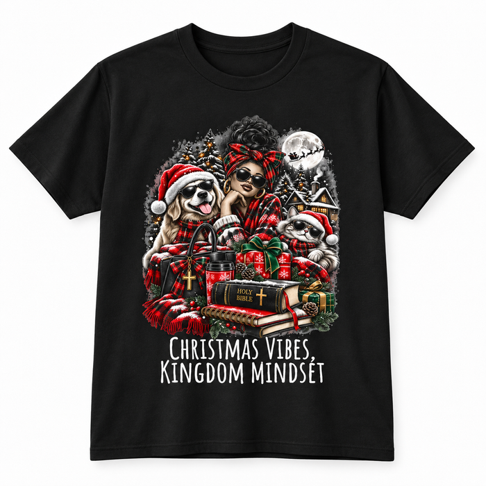 Christmas Vibes Kingdom Mindset Graphic T-Shirt