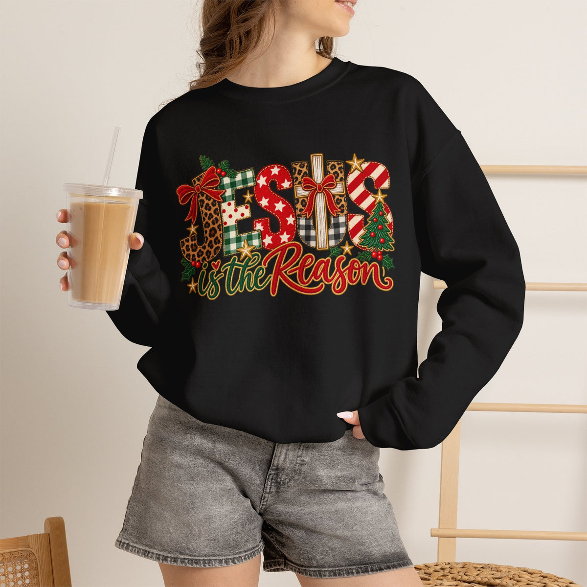 Jesus Is the Reason Christmas Crewneck Sweatshirt