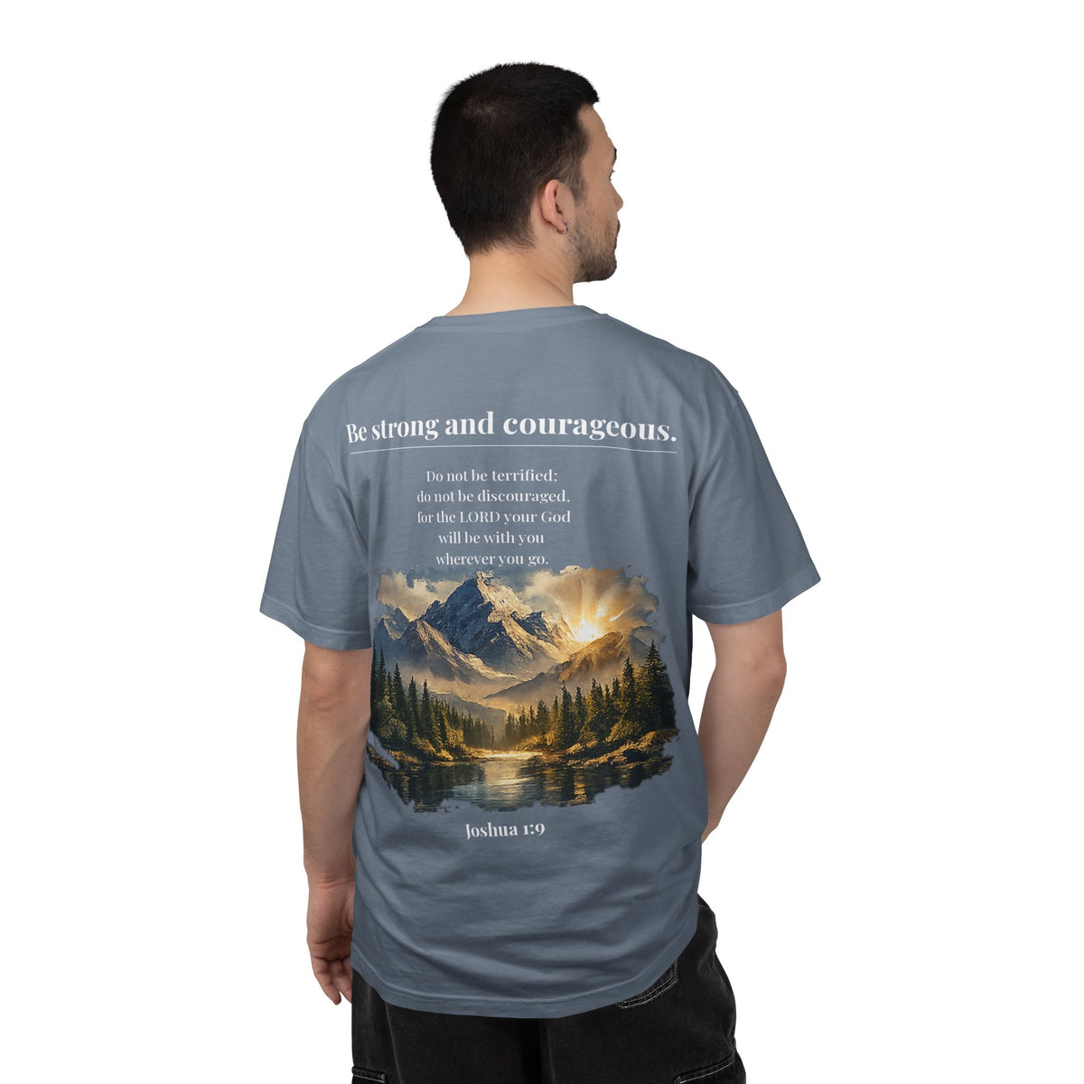 Nature Scenic T-Shirt — Mountain Sunrise Landscape Graphic Tee