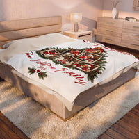 Personalized Christmas Family Photo Blanket