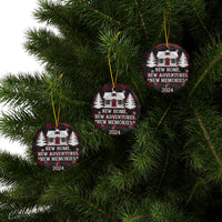 New Home New Memories Ceramic Ornaments, 2-Side Print, Gift For Christmas