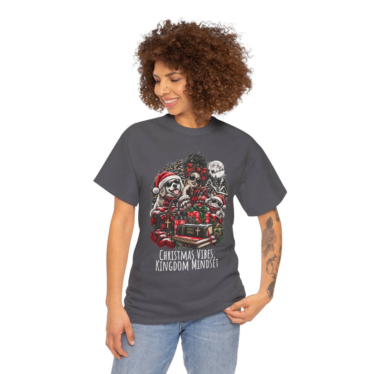 Christmas Vibes Kingdom Mindset Graphic T-Shirt