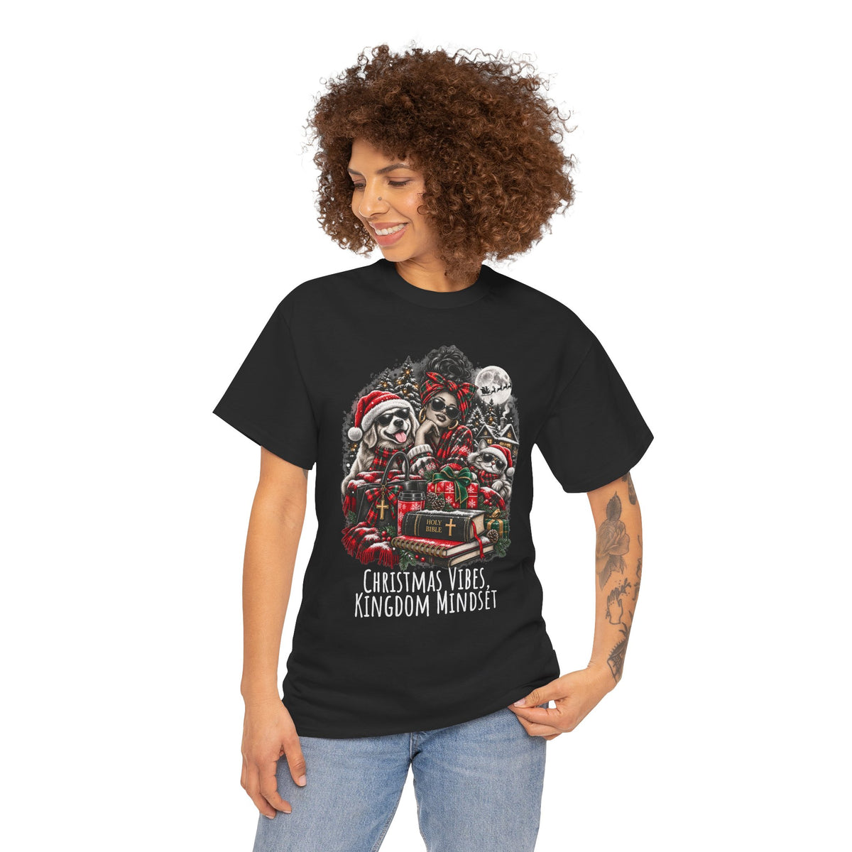 Christmas Vibes Kingdom Mindset Graphic T-Shirt
