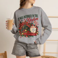 It Was Merrier in the Kingdom Christmas Crewneck Sweatshirt