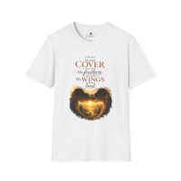 “He Shall Cover Thee with His Feathers” Unisex T-Shirt