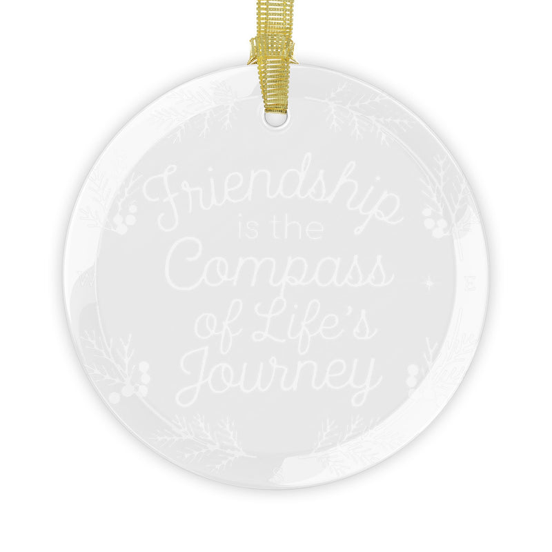 Best Friendship Glass Ornaments, Gift For Christmas