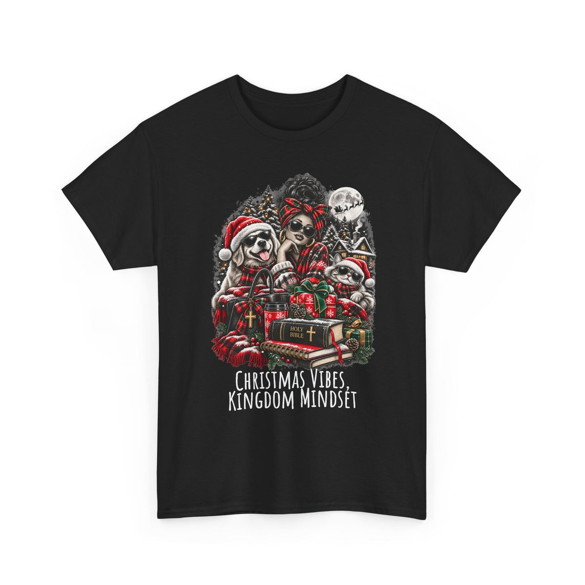Christmas Vibes Kingdom Mindset Graphic T-Shirt