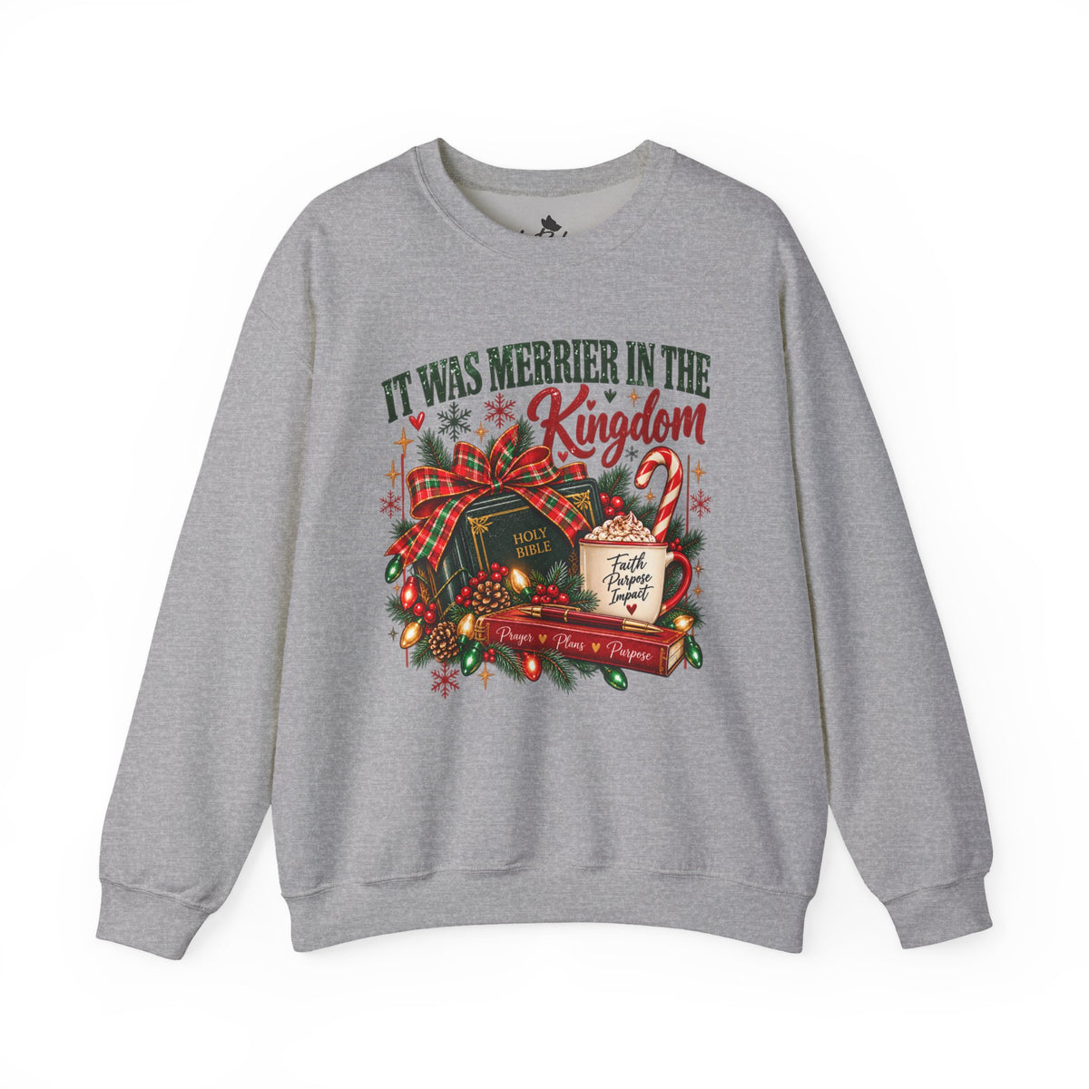 It Was Merrier in the Kingdom Christmas Crewneck Sweatshirt