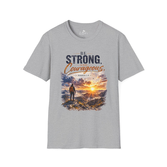 Be Strong and Courageous Christian Tee