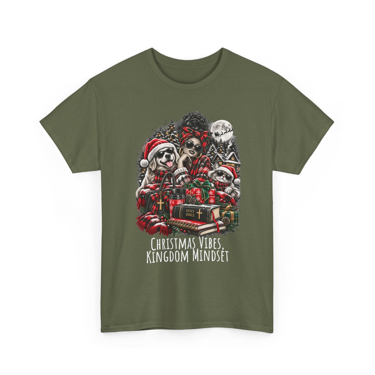 Christmas Vibes Kingdom Mindset Graphic T-Shirt