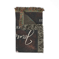 Personalized Memorial Woven Blanket — "Forever in Our Hearts" Custom Name & Years