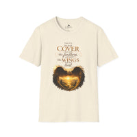 “He Shall Cover Thee with His Feathers” Unisex T-Shirt