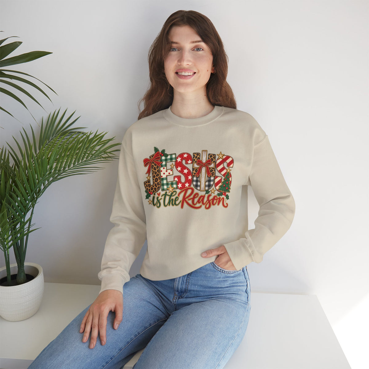Jesus Is the Reason Christmas Crewneck Sweatshirt
