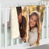 Personalized Family Photo Sherpa Blanket