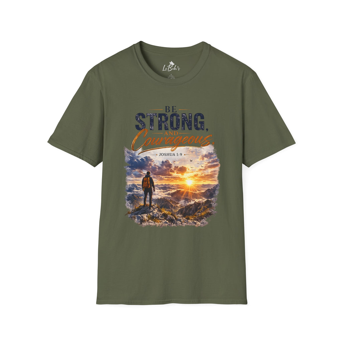 Be Strong and Courageous Christian Tee