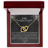 Interlocking Heart Necklace for Daughter