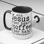 With Jesus In Her Heart Mugs, 15oz