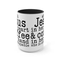 With Jesus In Her Heart Mugs, 15oz