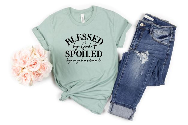 Women's Relaxed T-Shirt "Blessed by God"