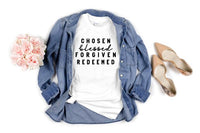 Women's Relaxed T-Shirt "Chosen Blessed"