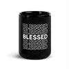Blessed Black Glossy Mug