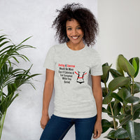 Women's Casual Short-Sleeve T-Shirt - ''Diet & Exercise''