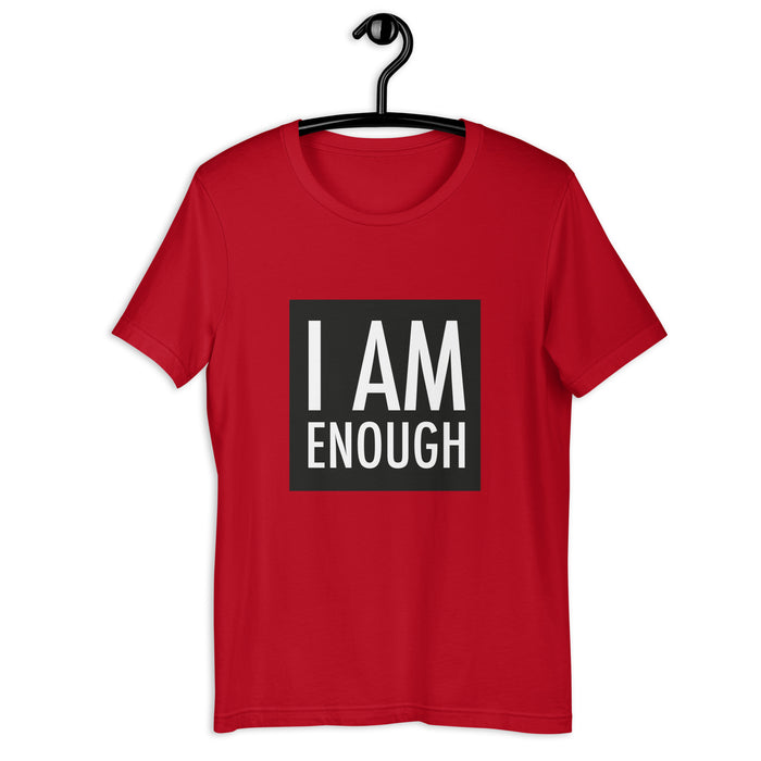 Women's Casual Short-Sleeve T-Shirt - ''I Am Enough''