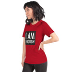 Women's Casual Short-Sleeve T-Shirt - ''I Am Enough''