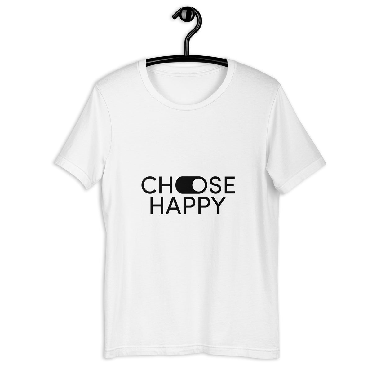 Women's Casual Short-Sleeve T-Shirt - ''Choose Happy''