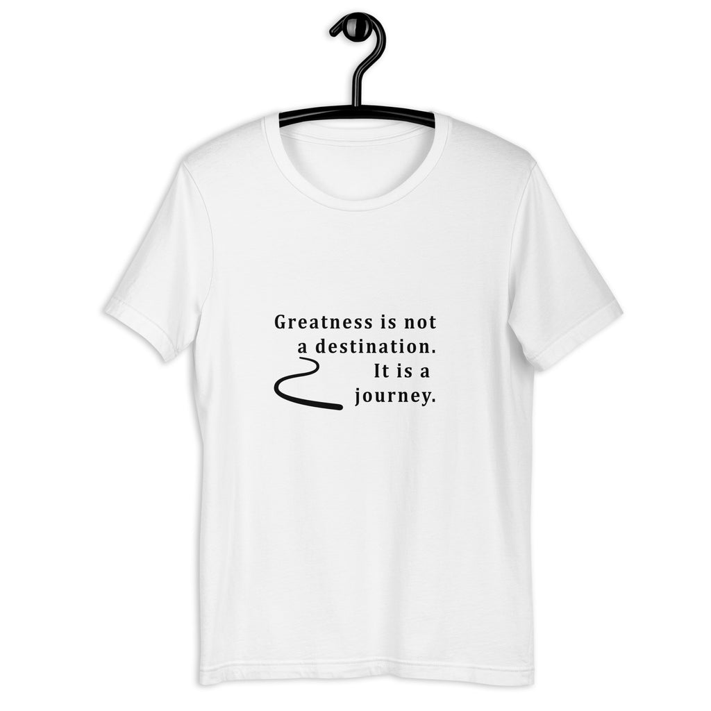 Women's Casual Short-Sleeve T-Shirt - ''Greatness Is A Journey''