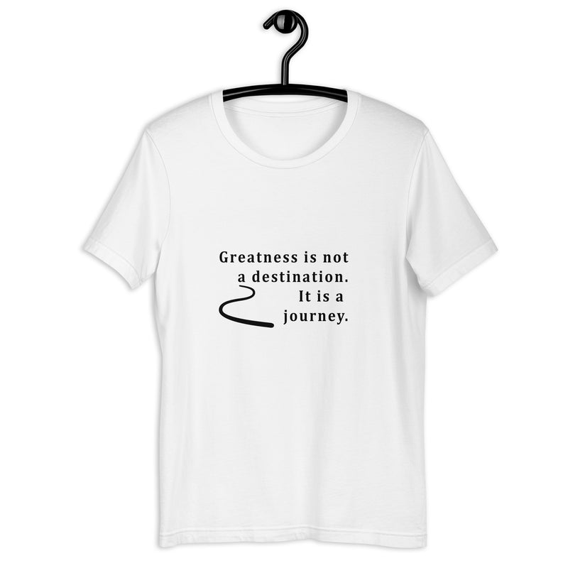 Women's Casual Short-Sleeve T-Shirt - ''Greatness Is A Journey''