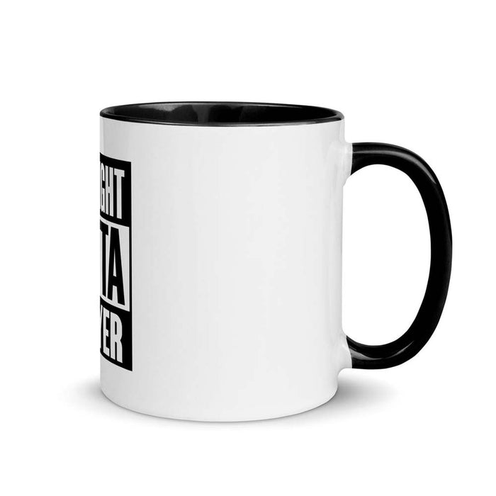 Mug with Color Inside "Straight Outta Prayer"
