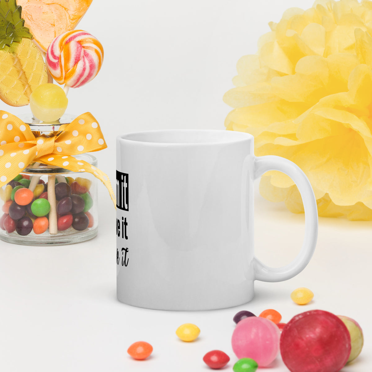 Dream It White glossy mug