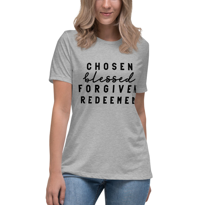 Women's Relaxed T-Shirt "Chosen Blessed"