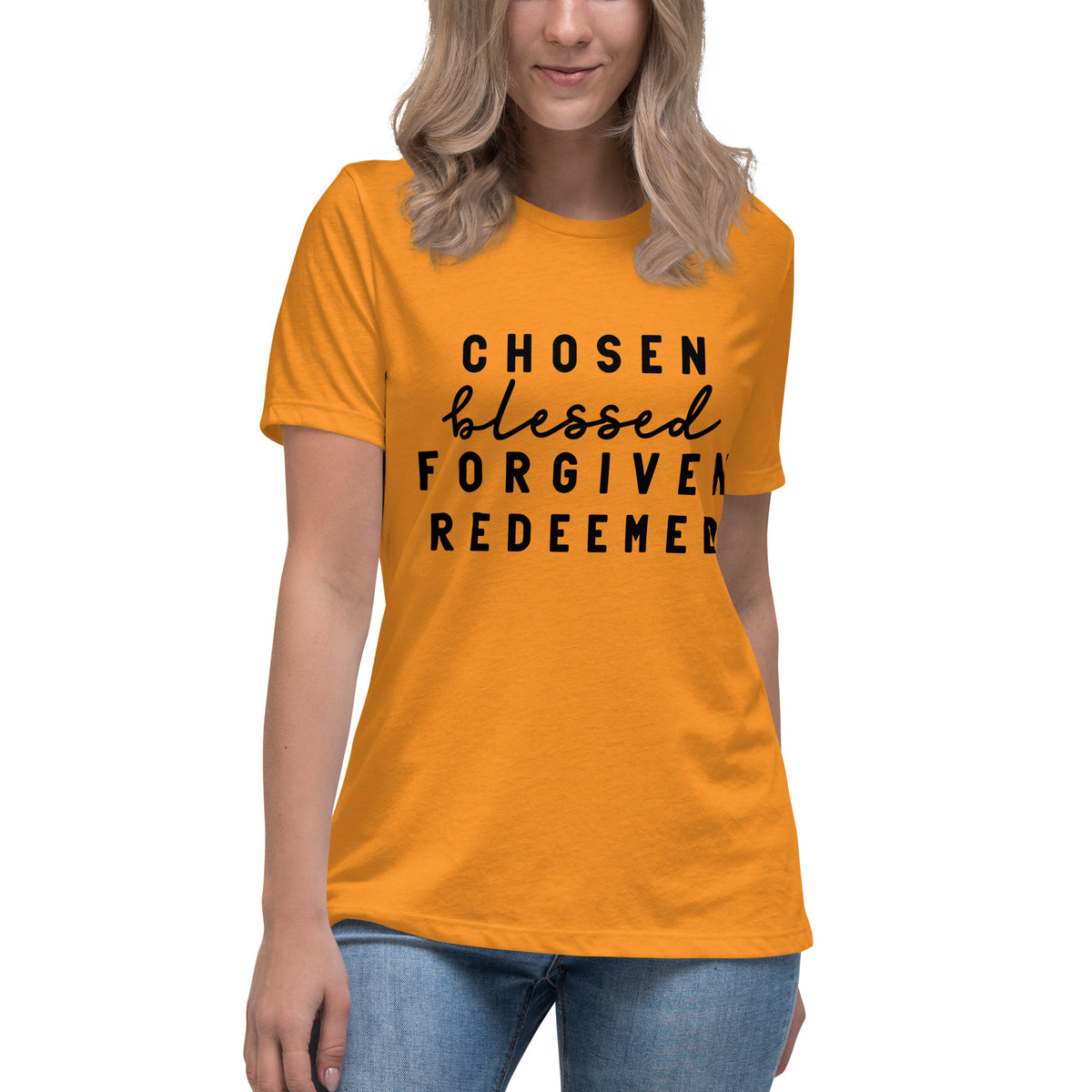 Women's Relaxed T-Shirt "Chosen Blessed"