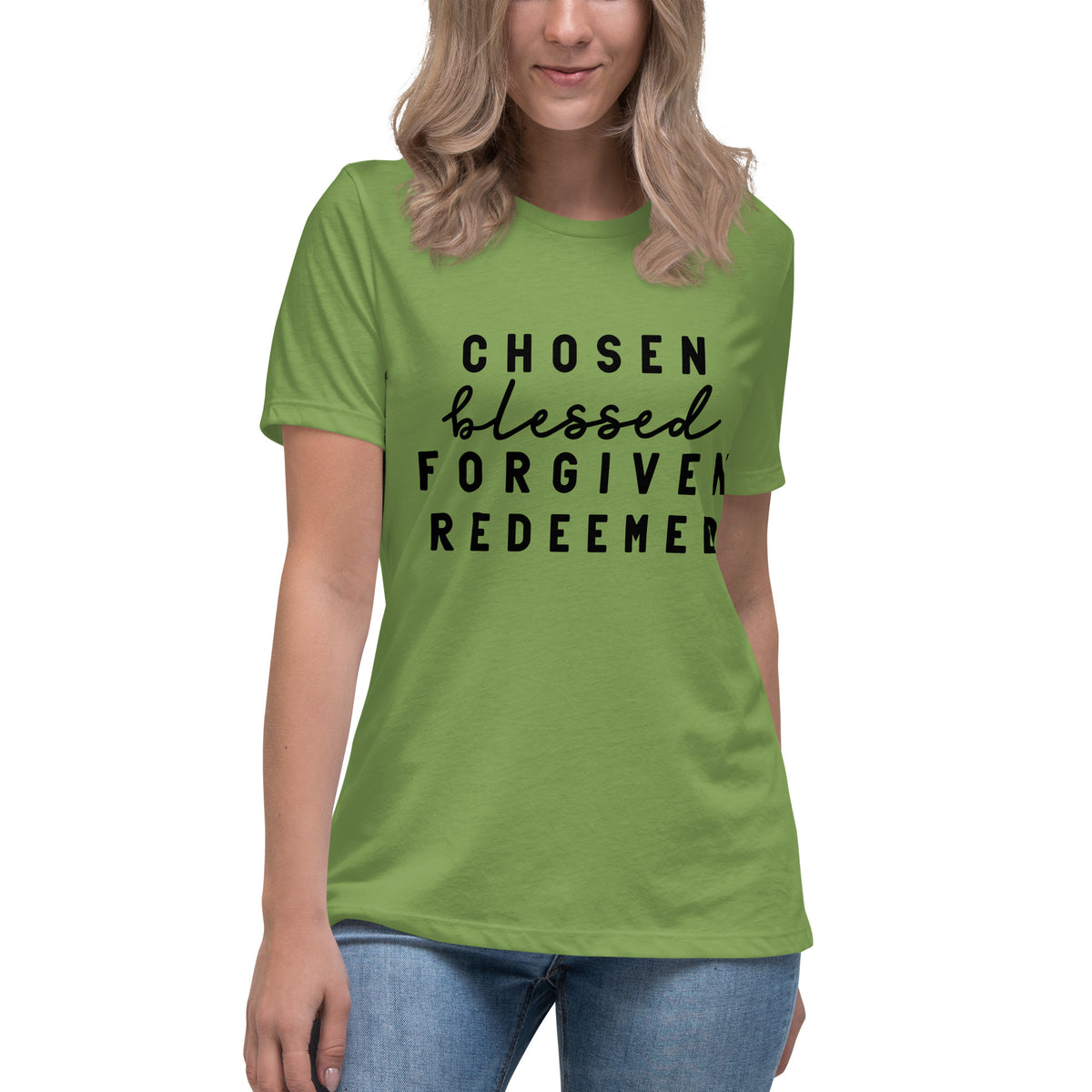 Women's Relaxed T-Shirt "Chosen Blessed"