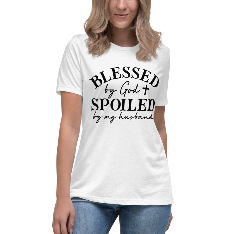 Women's Relaxed T-Shirt "Blessed by God"